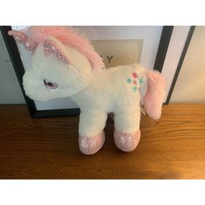 Dan Dee Sparkling Pink unicorn plush 13” Easter